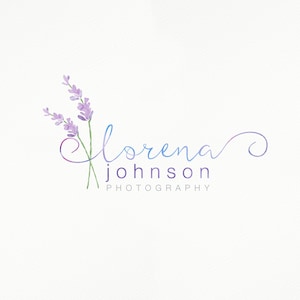 Premade Logo, Lavender Logo, Signature Logo, Handwritten Logo, Candle Shop Logo, Photography Logo, Branding Package, Cosmetics Logo