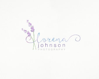 Premade Logo, Lavender Logo, Signature Logo, Handwritten Logo, Candle Shop Logo, Photography Logo, Branding Package, Cosmetics Logo