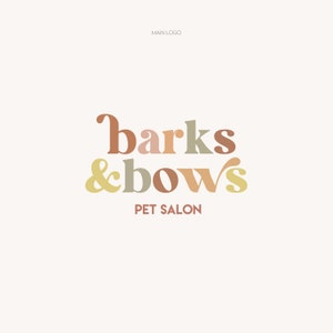 Pet Salon Logo Design: Custom Dog Business Branding Kit