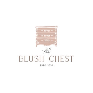 Logotipo do baú vintage | Design de logotipo de decoração de casa de móveis | Logotipo para restauração de móveis | Logotipo da boutique vintage | Logotipo do peito | Marca personalizada