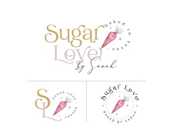 Bakery Logo, Cake Logo, Cookies Logo, Sweets Cooking Logo Design, Whisk Logo | Cake Shop Logo | Baking Logo | Cake Shop Branding Kit