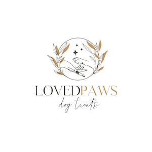 Dog Pet Paw Celestial Magic Logo Design | Dog Treats Logo | Dog Beds Accessories Logo | Dog Grooming Salon Logo | Shop Logo | Branding Kit