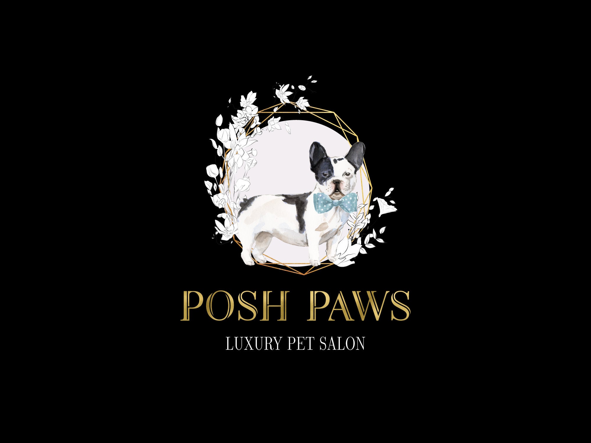 Pet Salon Grooming Logo Design Pet Spa Pet Care Dog - Etsy