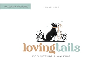 Dog Walking Logo Design: Custom Pet Sitting Business Branding