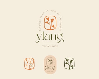 Soap Logo | Handmade Soap Logo | Organic Beauty Logo | Retro Vintage 90s Logo | Typography Logo | Boutique Logo | Custom Branding