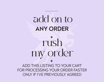 Rush My Order Ticket | For LOGO Designs Only | Rush My Order Request