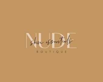 Beauty Care Skin Logo | Cosmetic Logo Branding | Typography Logo | Boutique Logo | Handmade Shop Logo | Watermark | Custom Branding