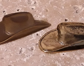 ピンバッジ ラスベガス カウボーイ CLOSEOUT - 6pc. Cowboy Hats Plated Brass Stampings Your