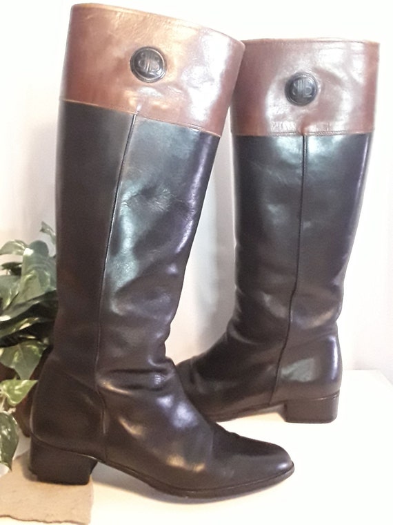 Fabulous Vintage Lorenzo Banfi Italian Leather Tw… - image 2