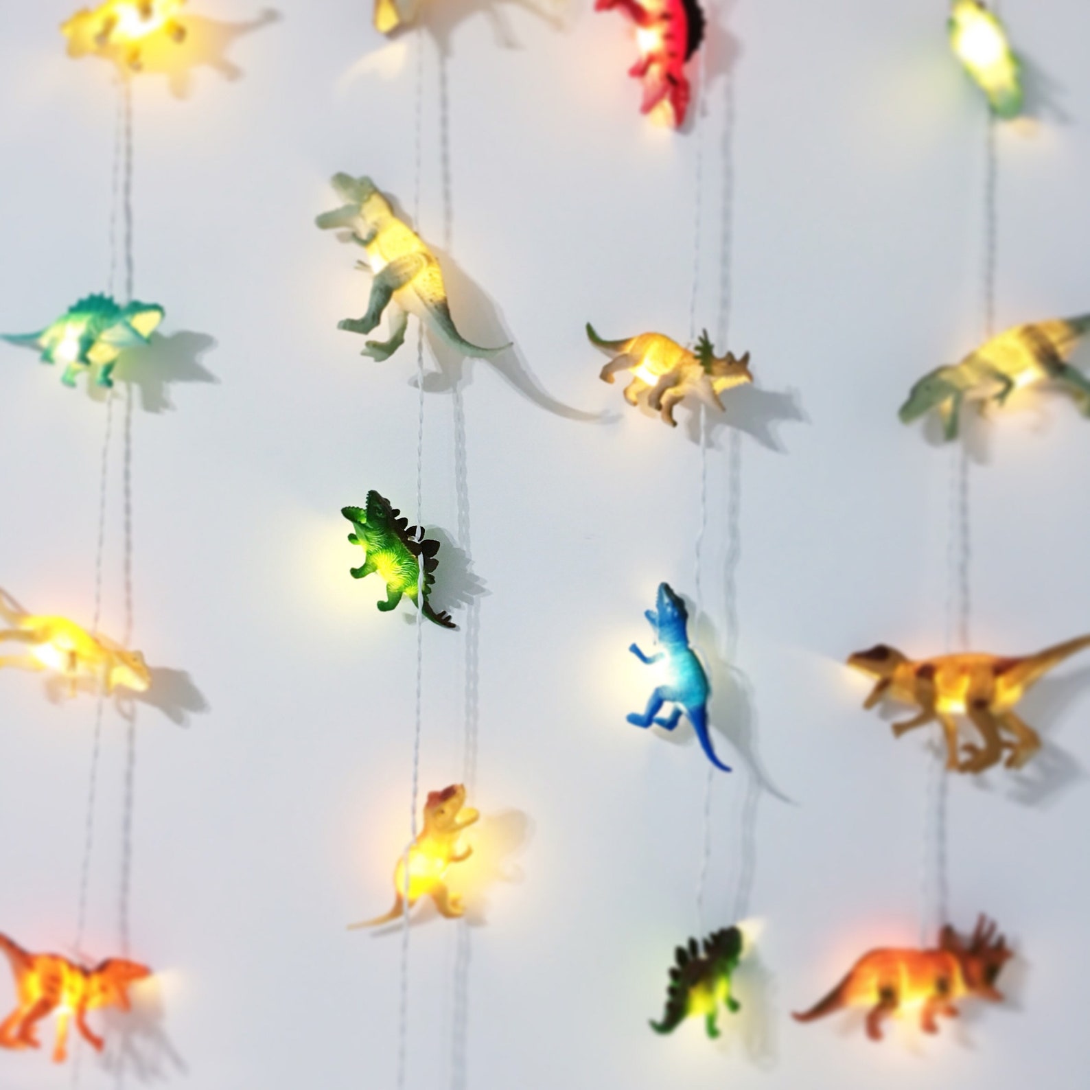 Dinosaur String Lights by Calico Clouds Etsy