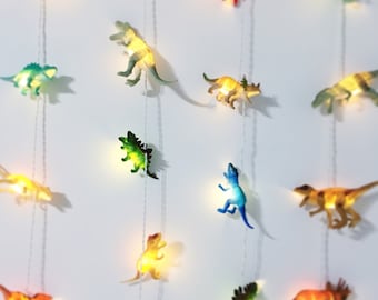 Dinosaur string lights by Calico Clouds