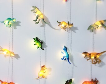 Dinosaur string lights by Calico Clouds