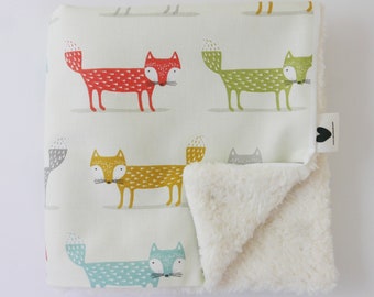 Colourful Fox Comforter by Calico Clouds