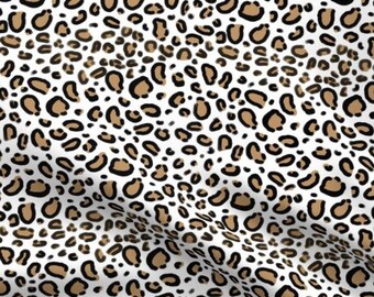 White Leopard Fur Lined blanket by Calico Clouds