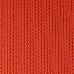 Wanderlust Hamburger Love Knit Knit Luce Rosso Flame Red Orange Jacquard Jersey Organic Fabric Cotton Fabric Cotton Jersey Chunky Albstoff image 1