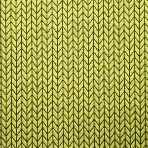 Mono Hamburger Love Big Knit Knit Yellow Carbon Jacquard Jersey Organic Fabric Cotton Fabric Cotton Jersey Chunky Albstoff