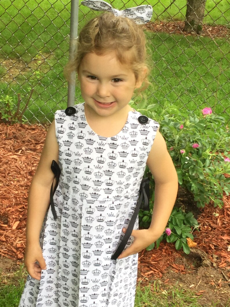 White and Black Sun Dress
