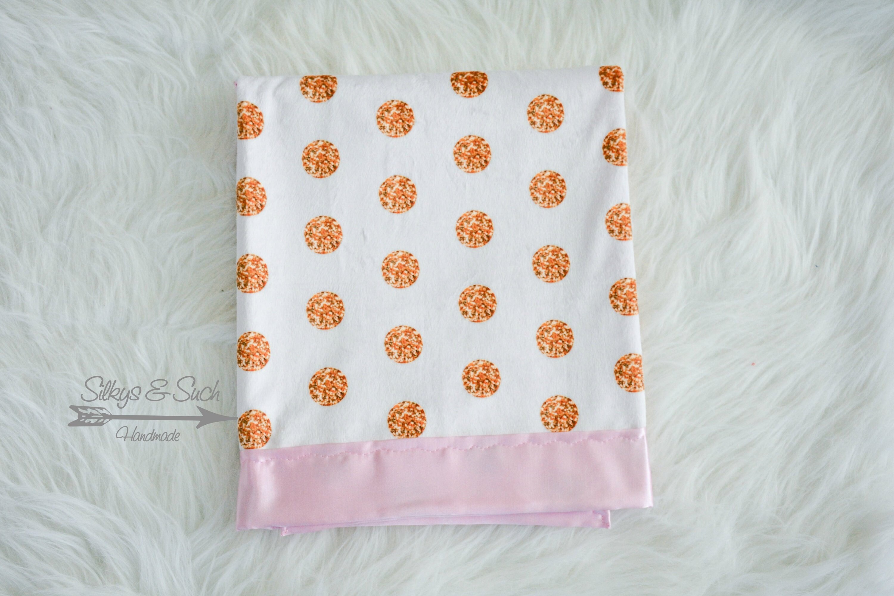 Pink & Gold Silky Baby Blanket Silky Baby Blanket Minky and Etsy