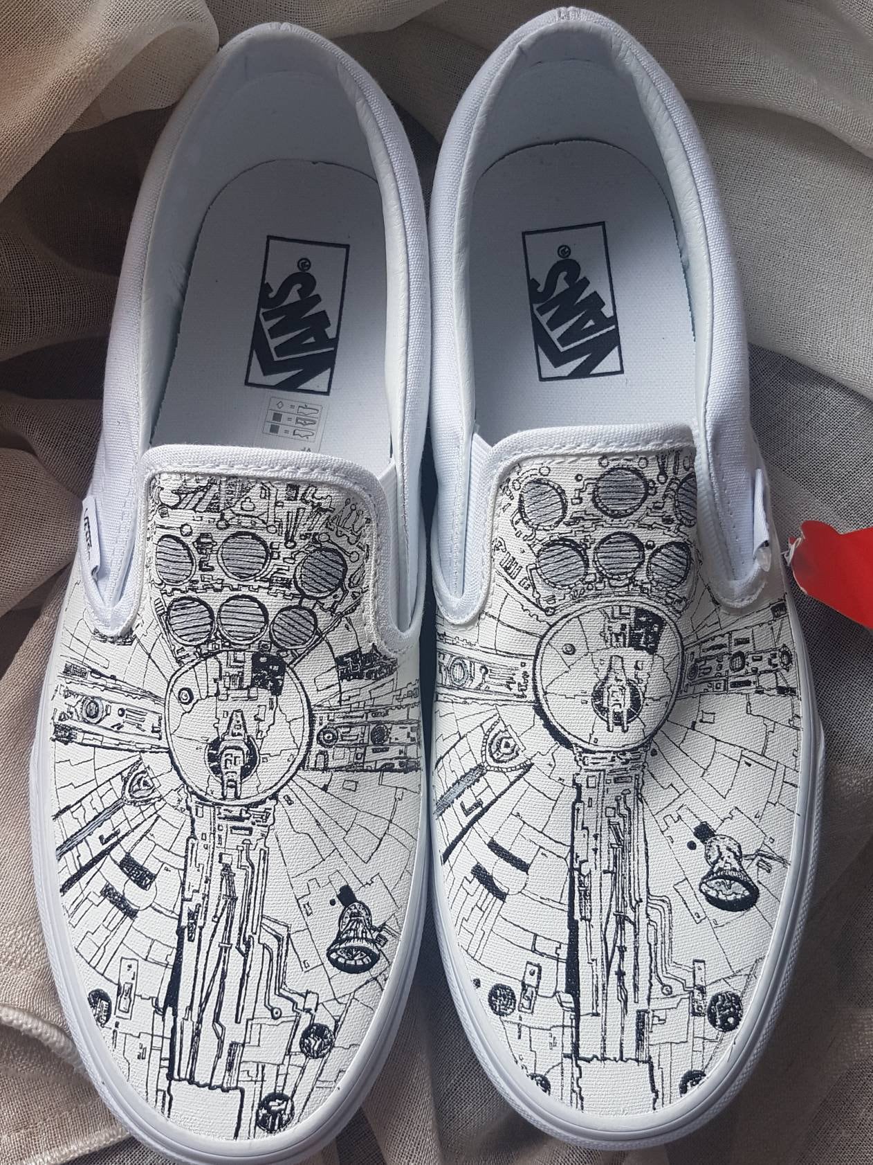 VANS Shoes Custom Hand Detailed Harry Potter Inspired womens