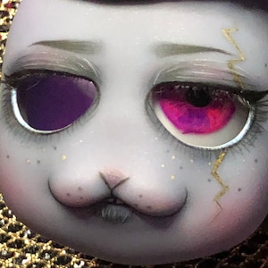 26mm neon pink and purple mix Resin BJD Doll Eyes N142