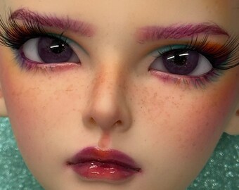 18mm small pupil in dark purple Resin BJD Doll Eyes MM4