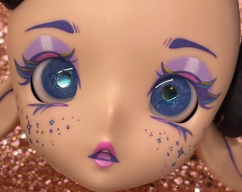 18mm mirror blue style in ocean sky blue mix Resin BJD Doll Eyes 11B