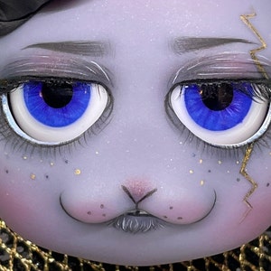 22mm royal blue-purple-ish Resin BJD Doll Eyes J66