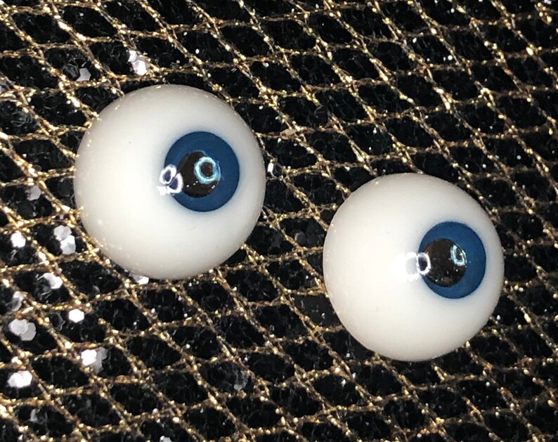 15mm Resin small blue iris mirror Pupil BJD Doll Eyes k29