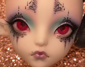 18mm ruby crystal in pinkred Resin BJD Doll Eyes 2B