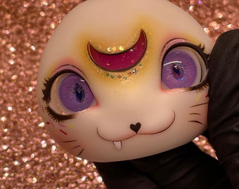 20mm cateye gem in light purple Resin BJD Doll Eyes L49