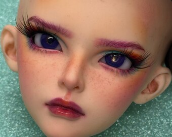 14mm Purple with Crystal Resin BJD Doll Eyes MM6