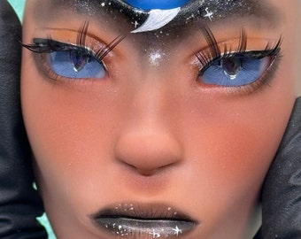 18mm cateye in soft blue Resin BJD Doll Eyes MM2