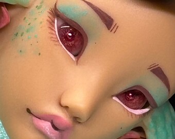 10mm pink metal pupil in red-pink Resin BJD Doll Eyes A391