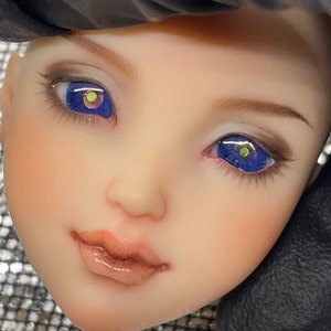 10mm holographic crystal in dark blurple Resin BJD Doll Eyes E127