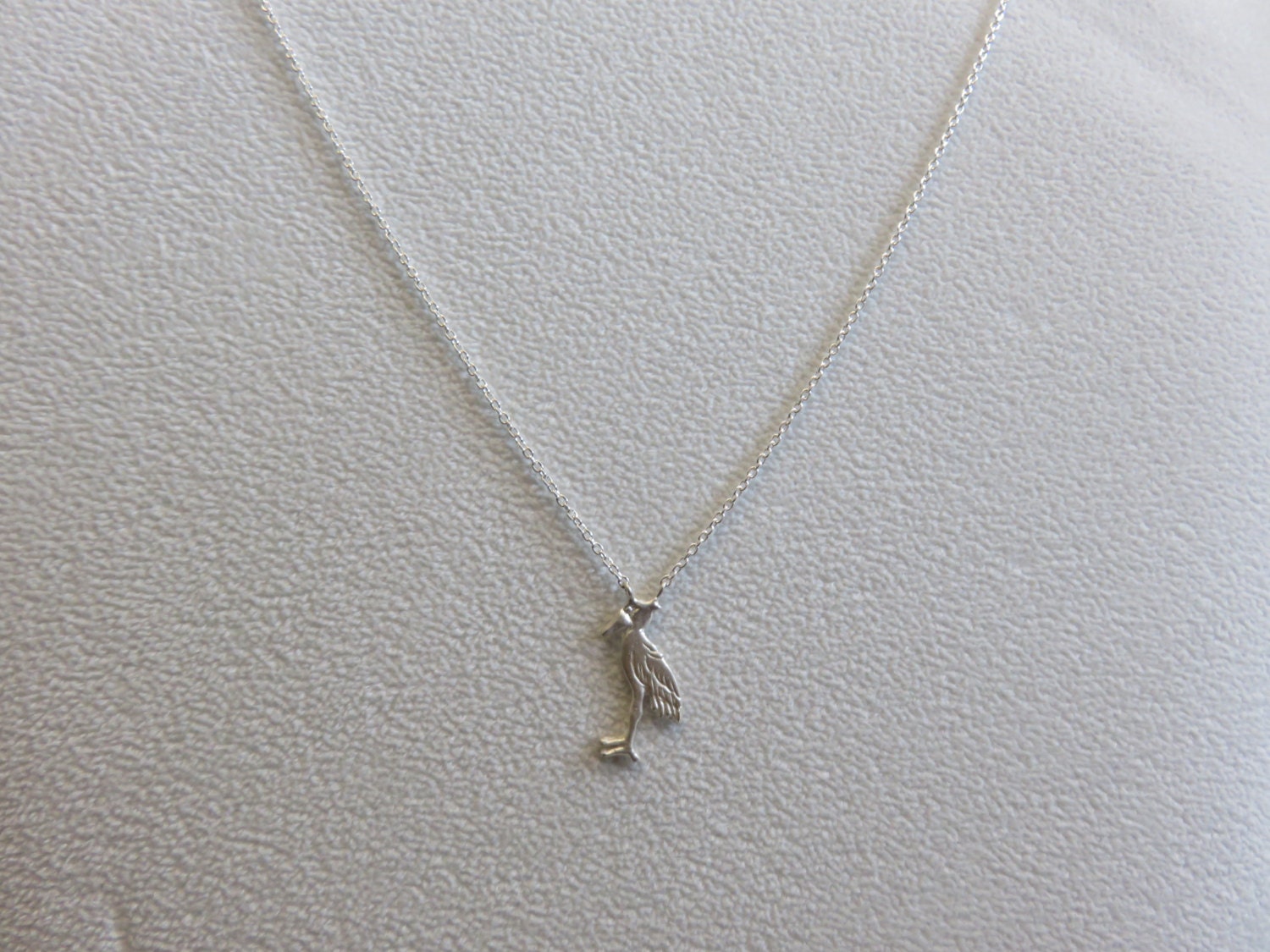 Shoebill Necklace Bird Necklace Bird Jewelry Silver Dainty - Etsy