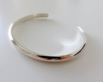 Simple Bangle, silver bangle,