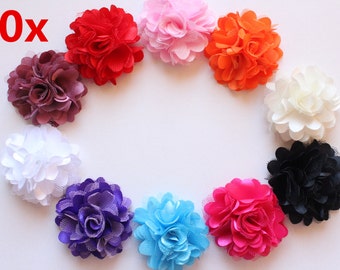 Bulk Wholesale 10 DIY Flowers Embellishments Craft Party Christening Wedding Free Postage