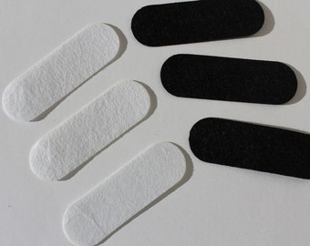 3x9 cm Rectangle Felt Pads DIY for Backing Flowers Headbands Hair Clips