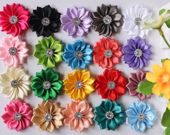 DIY Flower Fabric Mini Small Daisy Embellishment Baby Headband Flower Craft Wholesale Free Postage