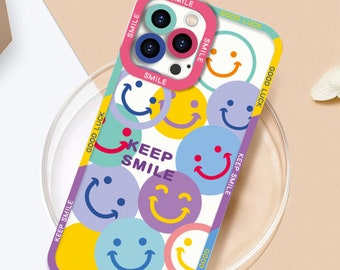 Shockproof Smiley Face Case Cover for Apple iPhone 15 14 7 8 Plus 13 12 Mini 11  X XR XS SE Pro Max