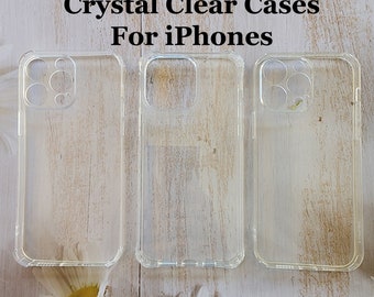 Ultra Crystal Clear Transparent Shockproof Air Bag Bumper Corner Case for iPhone 16 15 14 13 12 11 XR X XS Pro Max 7 8 Plus SE Mini