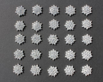 Wholesale 10x Sparkling Rhinestone Buttons Diamante Embellishment DIY Craft Silver Free Postage