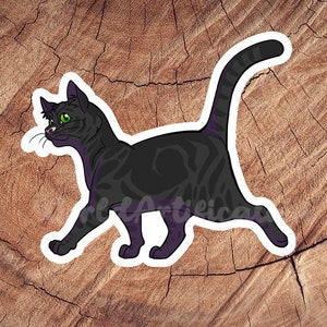 Melanistic Bengal Short Hair Cat Sticker, Waterproof Stickers, Laminated Stickers, Gift for Cat Lovers, Cat Decal