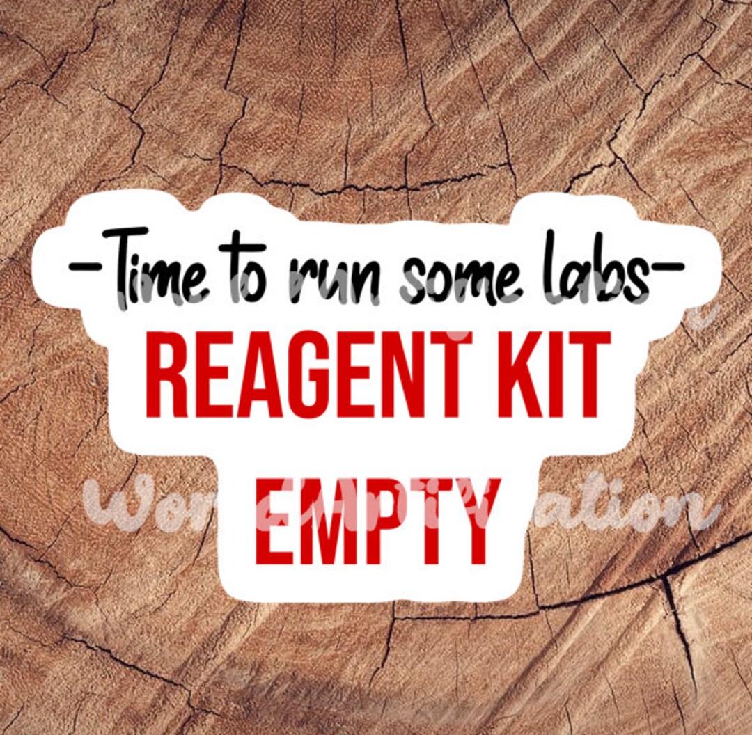 Reagent Kit Empty Sticker, Waterproof Sticker, Laminated Sticker, Vet ...