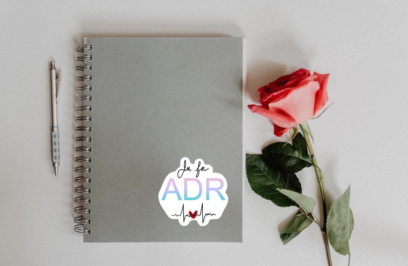ADR Sticker, Waterproof Sticker, Laminated Sticker, Vet Med Gift, Funny ...