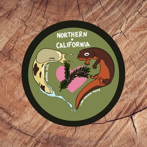 Northern California Sticker, Laminated Stickers, Waterproof Stickers, Humboldt County Sticker, Redwoods Sticker, Tallest Trees