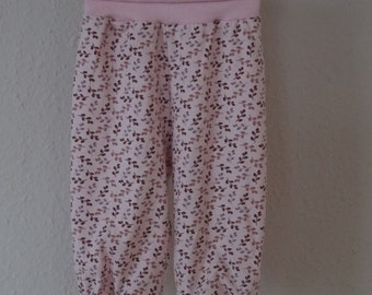 Pump pants leaves/flower tendrils for baby and children size 56-116