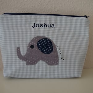 Diaper bag, toiletry bag elephant image 1