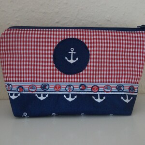 Cosmetic bag, utensilo anchor, Maritim image 1