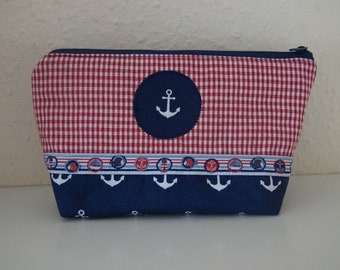 Cosmetic bag, utensilo anchor, Maritim